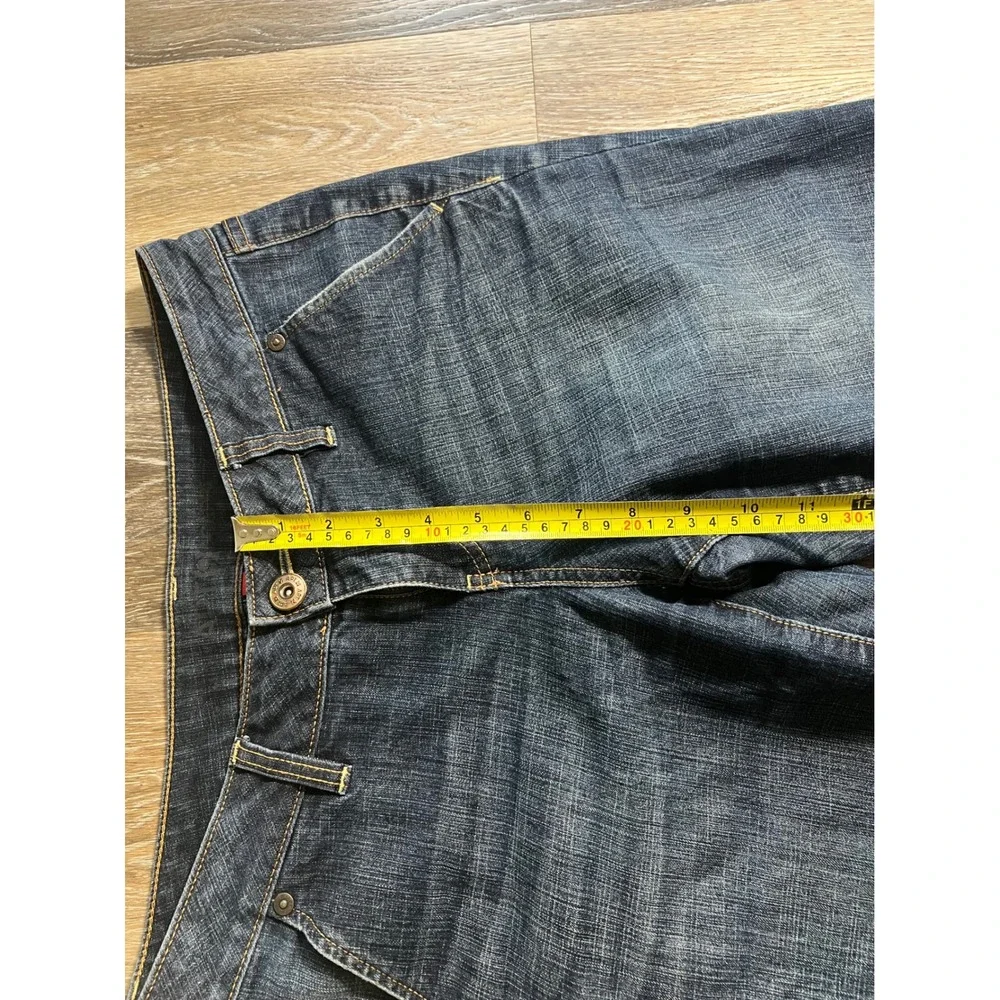ADVC Capri‎ Jeans Womens 8 Blue Excellent Dark Wash Cuffed Stretch Denim Cropped